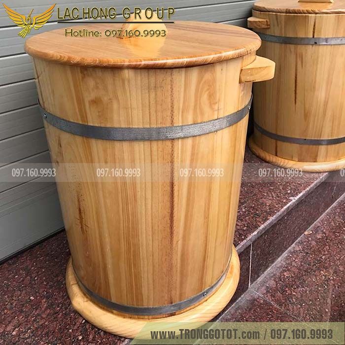 bán thùng đựng gạo bằng gỗ