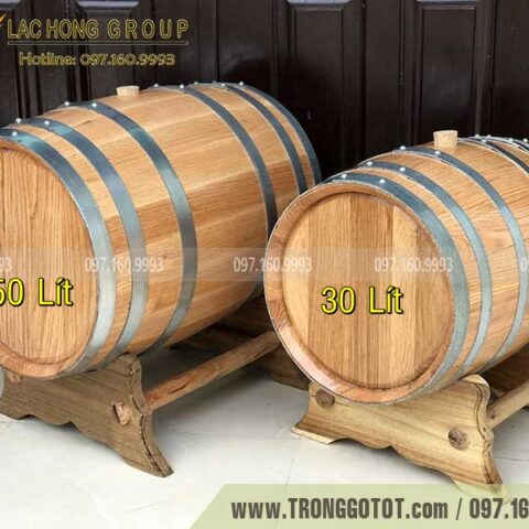 thùng đựng rượu gỗ sồi